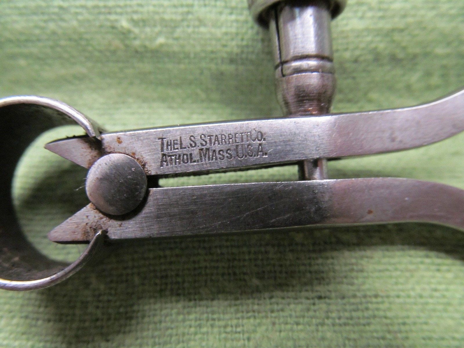 L.S. Starrett 3" Fey Style Outside Caliper No. 75 w/Quick Adjusting Spring Nut