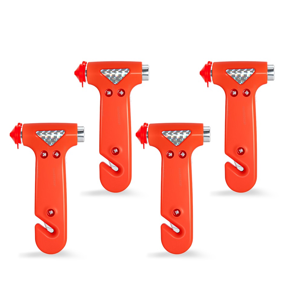 Compact Car Safety Hammer for Emergencies – Seatbelt Cutter & Glass Breaker Tool