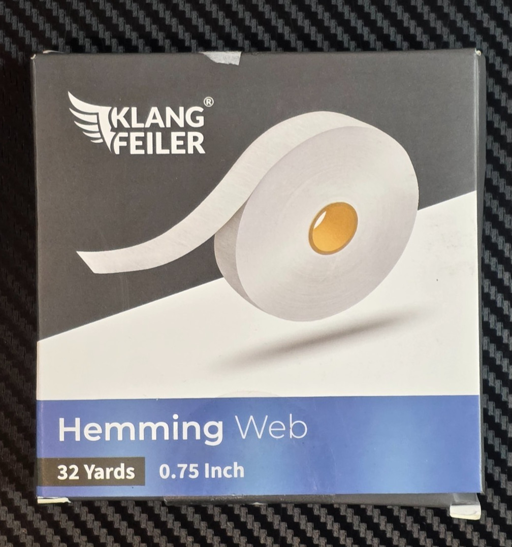 Klangfeiler Hemming Tape  0.75 " x 32 Yards Extra Strong Iron-On Hem Tape