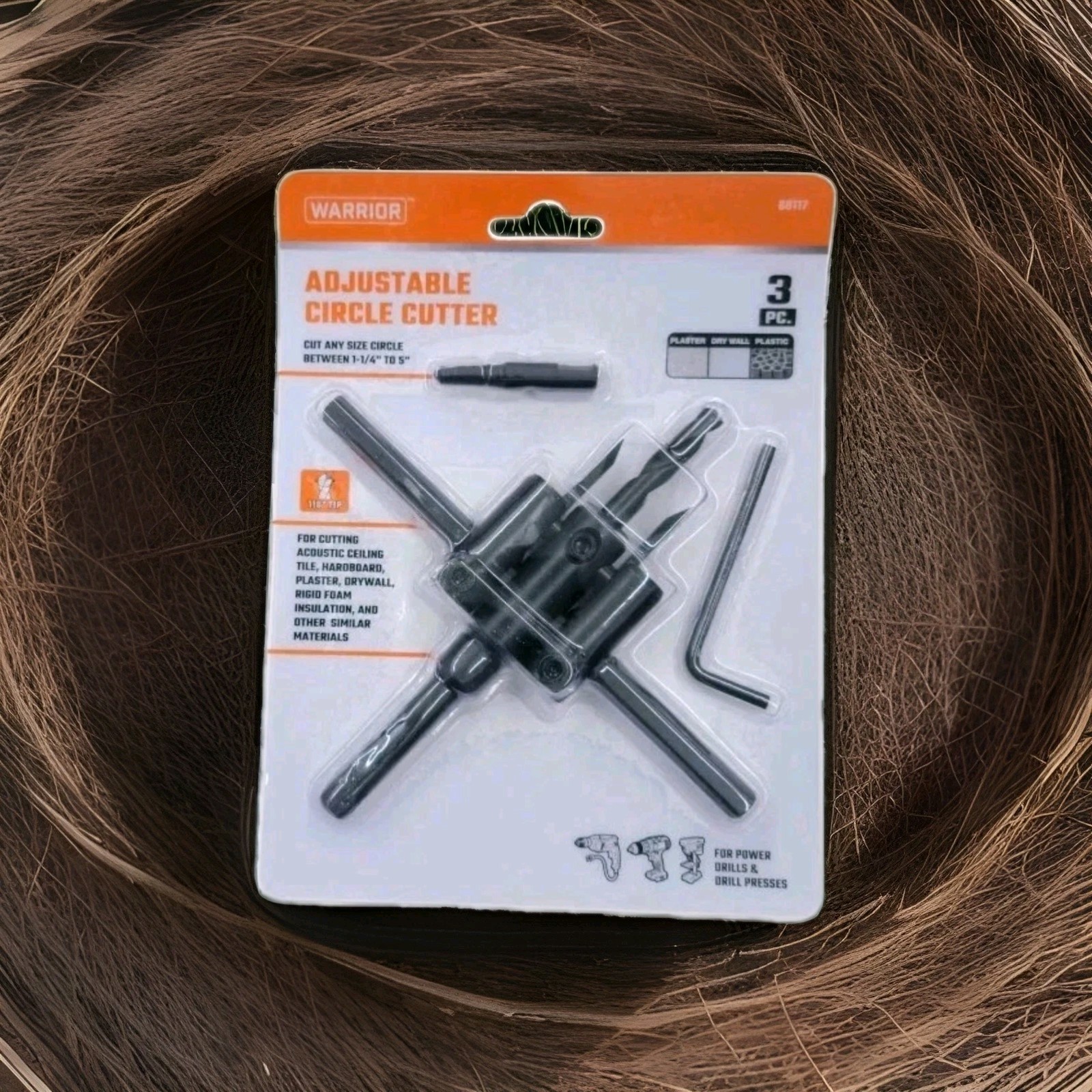 WARRIOR Carbide Tip Adjustable Circle Cutter