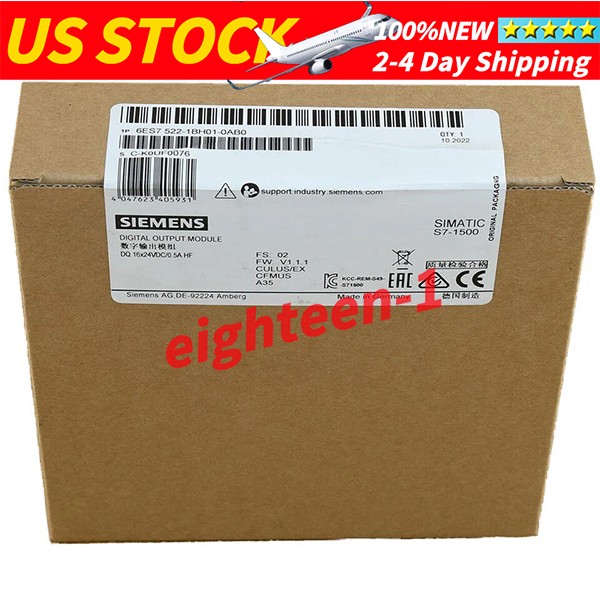 Siemens 6ES7 522-1BH01-0AB0 Transistor Output Module 0.5A/CH PROFINET