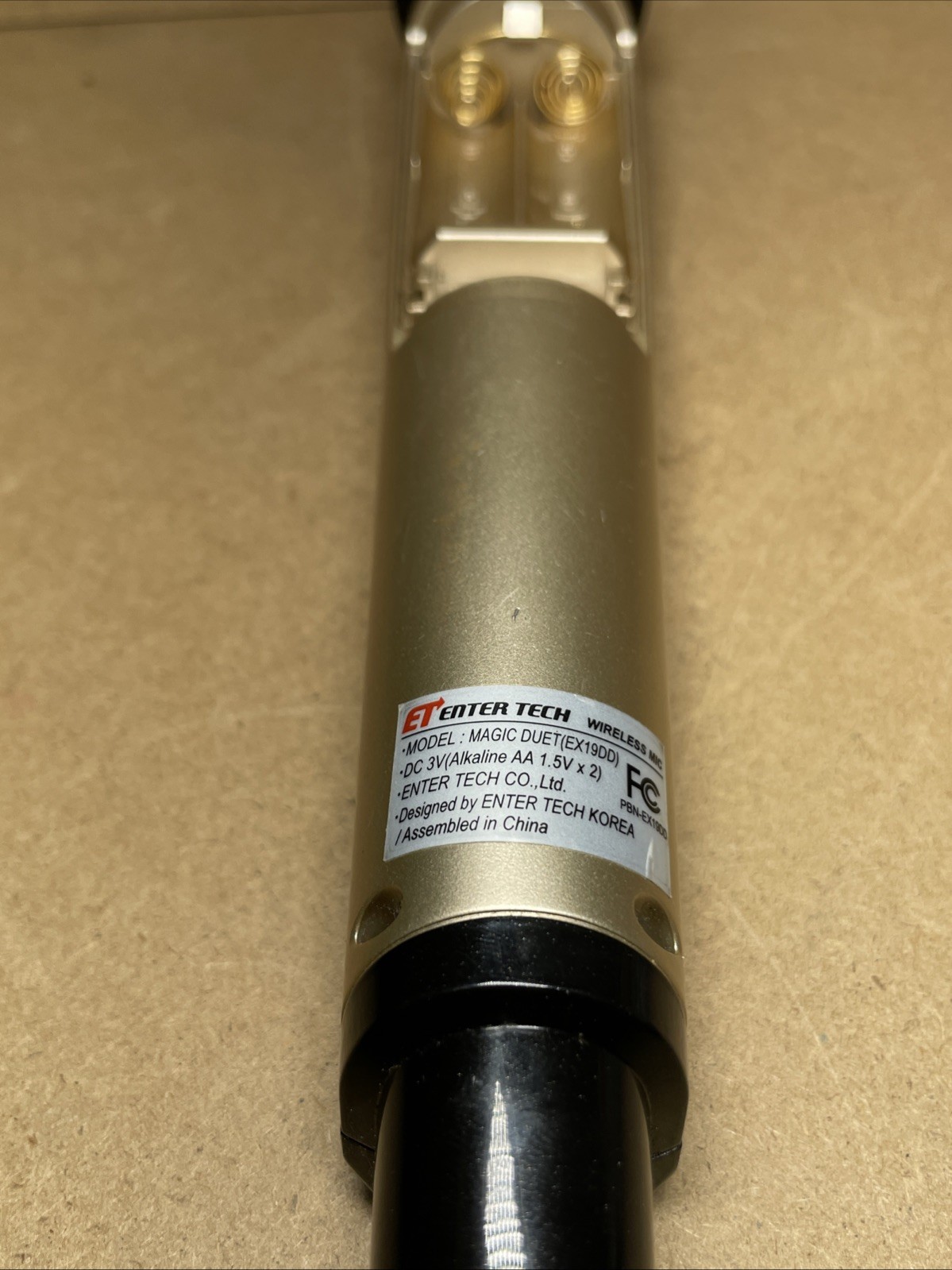 Diamond Magic Sing ET19KV Wireless Karaoke Replacement/add On Microphone Works