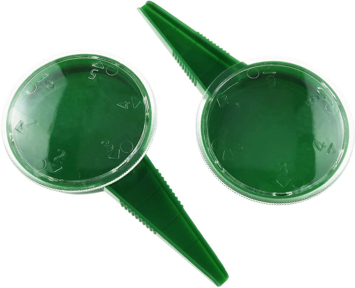 E-outstanding 2PCS Seed Dispenser Garden Plant Adjustable Seeder Sower green