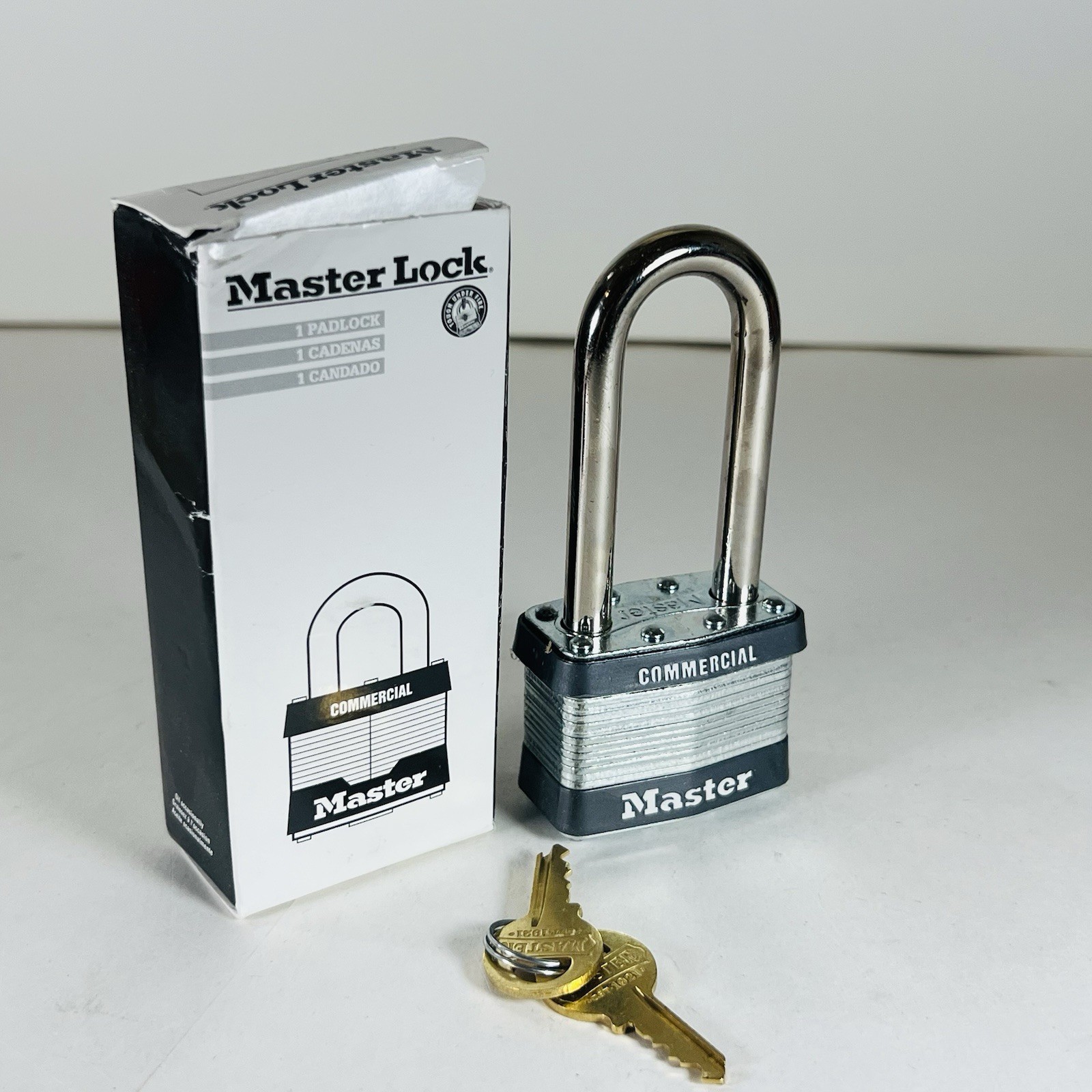Commerical Padlock Master Lock 5KALJ Keyed Alike Long Shackles Steel Bodies