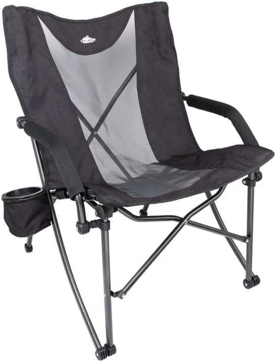 Heavy Duty Folding Camp Chair Black
