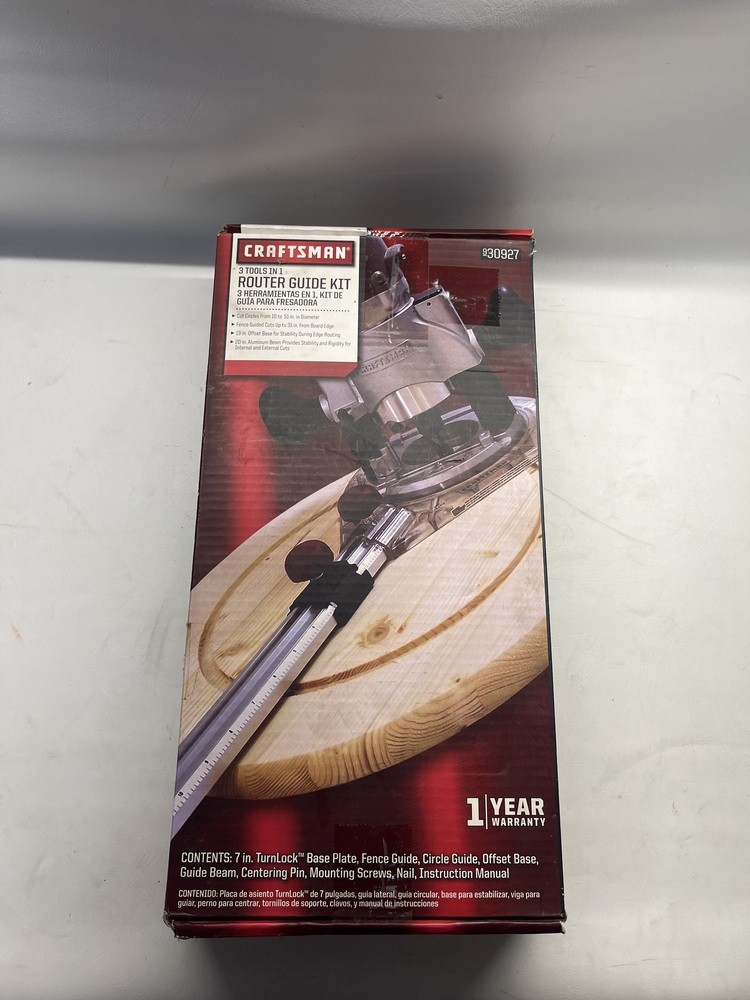 Craftsman Router Guide Cutting Routing Kit - Part # 9-30927 30927