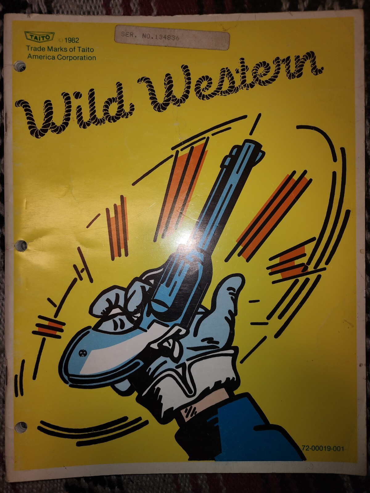 Wild Western Manual Arcade Taito