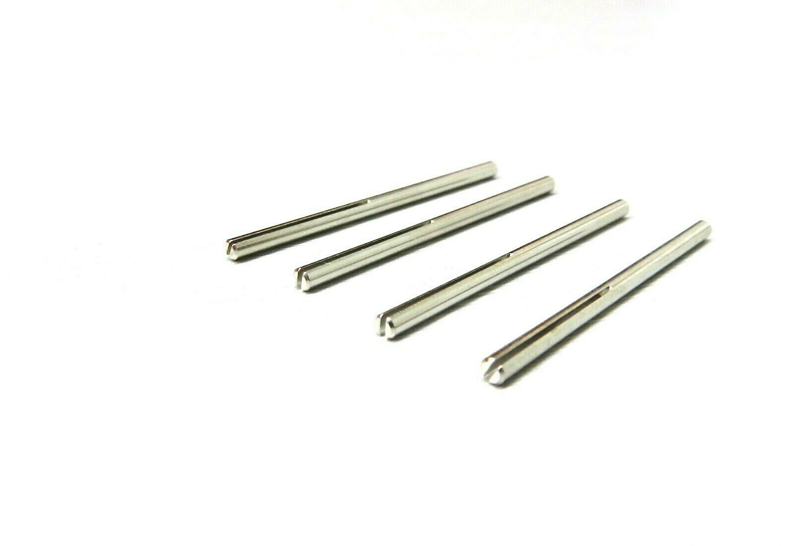 Mini Split Mandrel Straight Shank 3/32" Body Slotted for Sand Paper Strips 4 Pcs