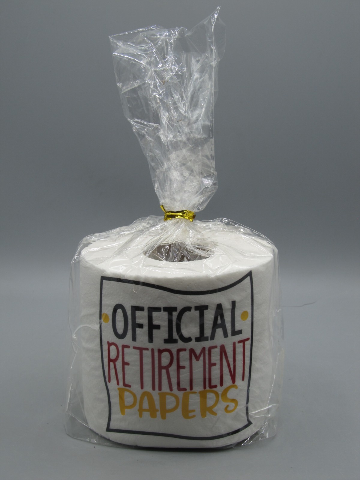 OFFICIAL RETIREMENT PAPERS ~Novelty Toilet Paper Gift~