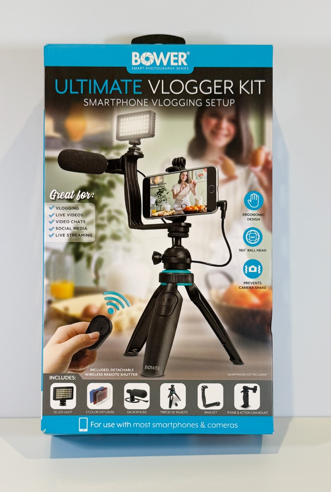 Bower Ultimate Vlogger Kit SmartPhone Setup