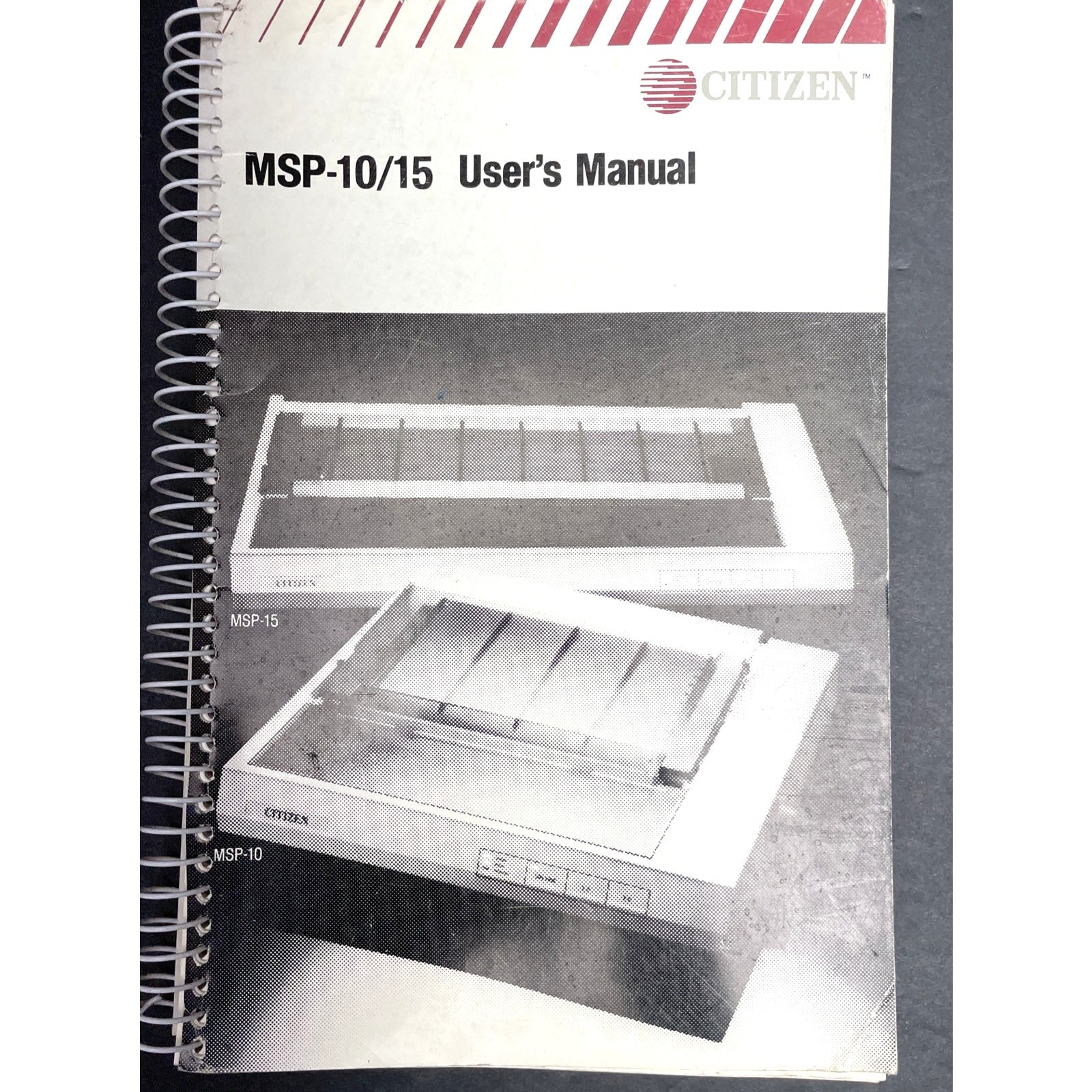 Citizen MSP-10/15 Printer - Manual / Users Guide / Instructions Book