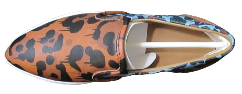 Coach WildBeast Nappa Women's Slip-On Sneakers Shoes 6M Brown/Mist (Turq) Q8807