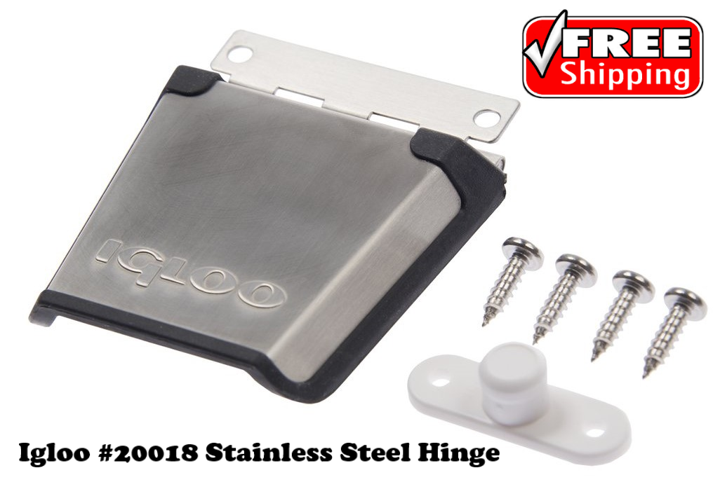 IGLOO COOLER PARTS HINGE LATCH DRAIN PLUG LID STRAP CAP HANDLE STAINLESS STEEL