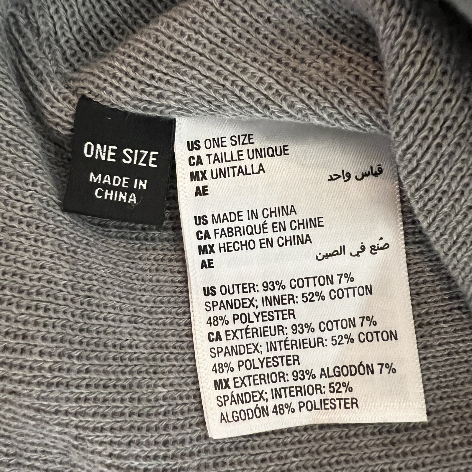 Alfani Heathered Neck Gaiter Gray OSFA