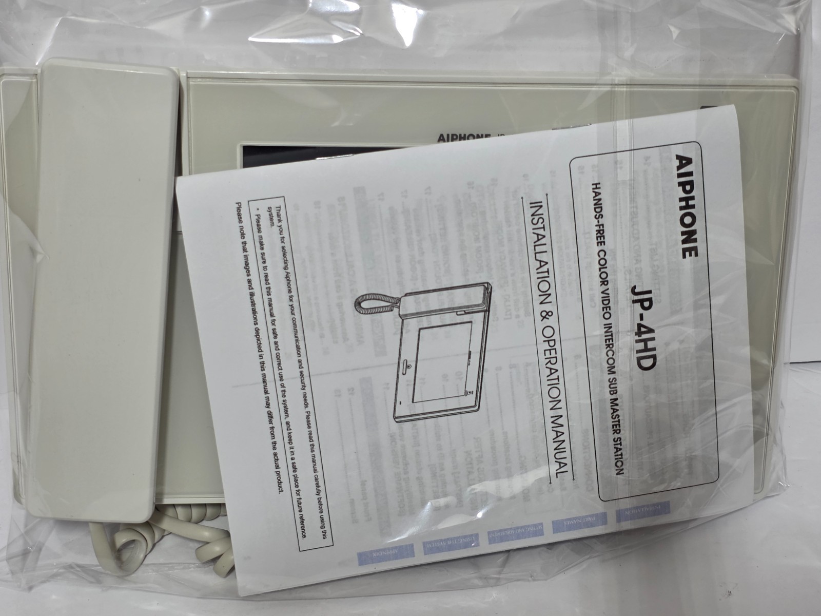 Aiphone JP-4HD 7" Video Sub Station with LCD Touchscreen