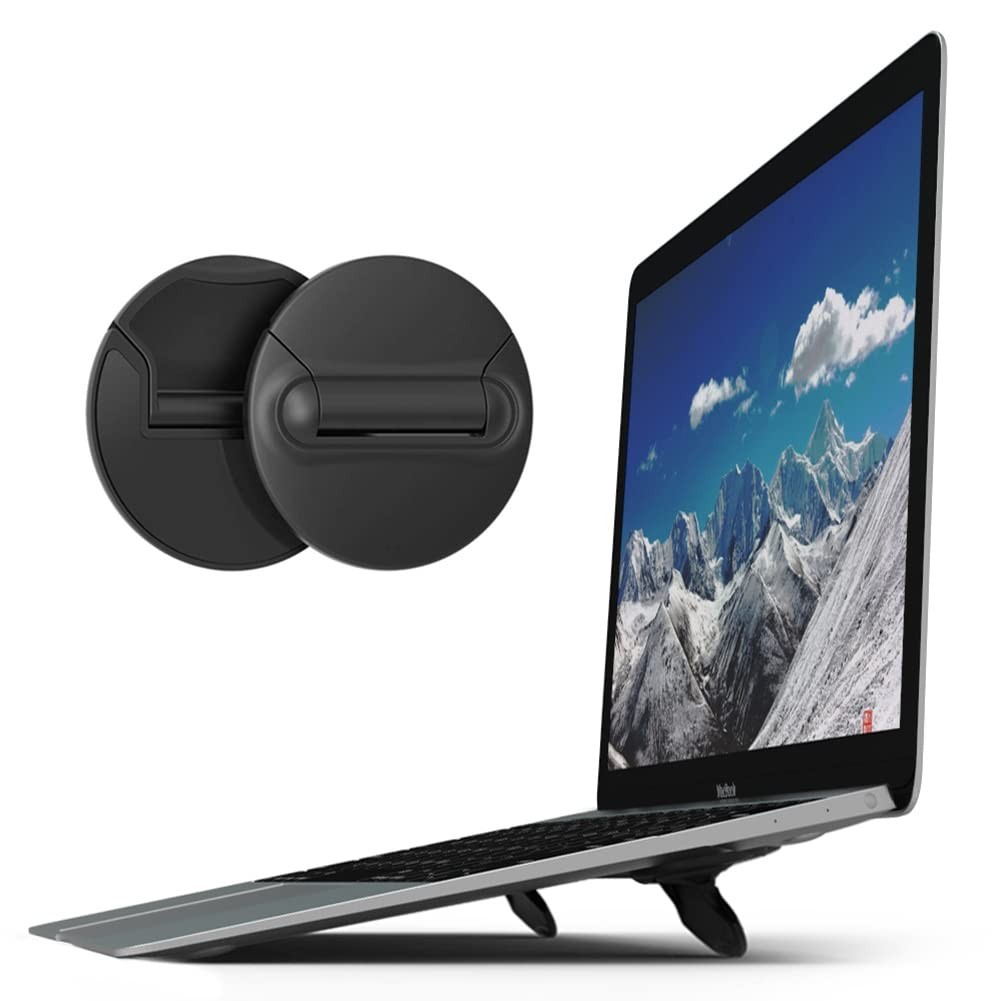 Portable Mini Laptop Stand for Desk Foldable Invisible Laptop Riser Lightweig...