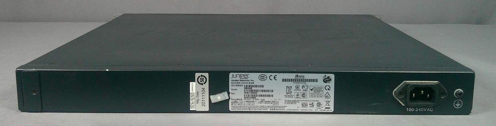 JUNIPER SRX240 Gateway Firewall Router Security Appliance ***Used Good ***
