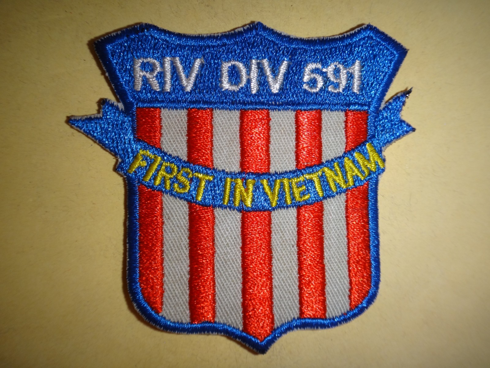 Vietnam War Patch US Navy RIVER DIVISION 591 "First In Vietnam"