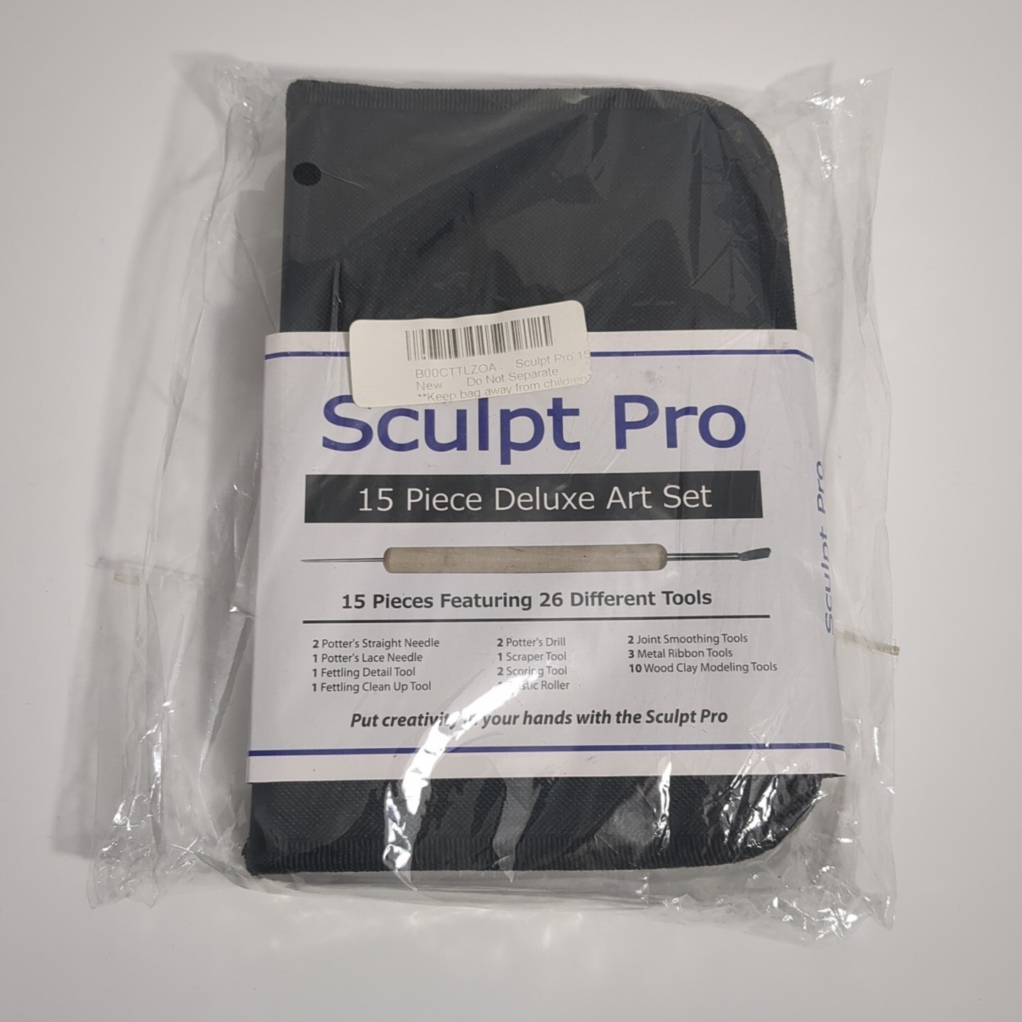 Sculpt Pro Pottery Tool Starter Kit - 15-Piece 26-Tool Beginner's Clay