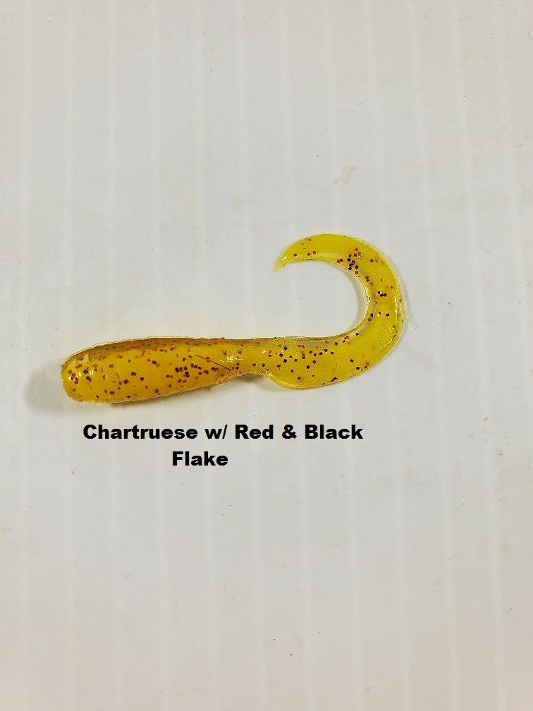 1.5 Inch Curl Tail Grub, 13 Colors