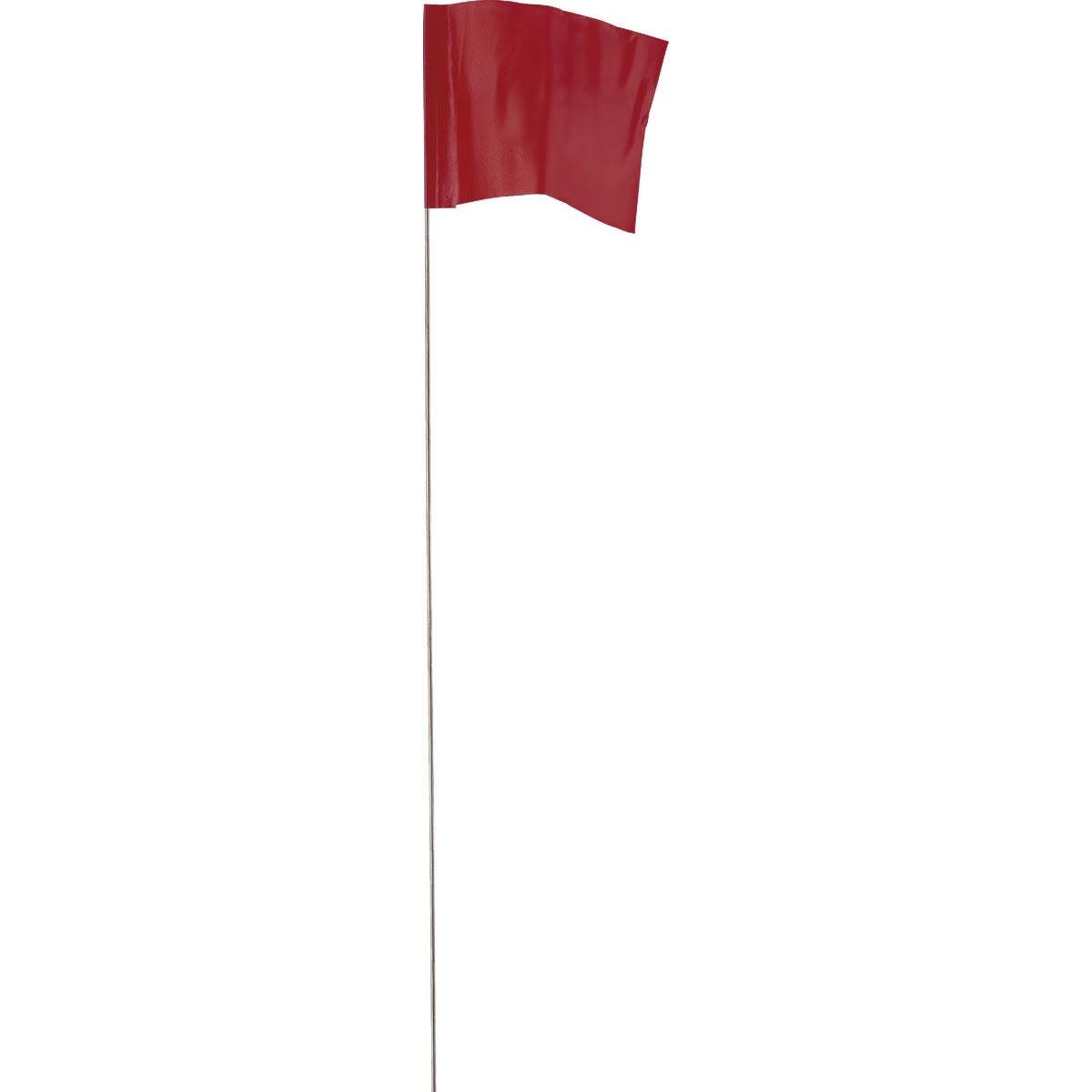 Empire 78-007 Red 2-1/2 in. x 3-1/2 in. Stake Flags 100-Pack
