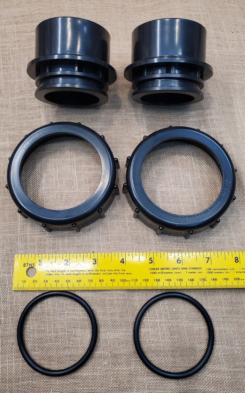 2 Piece 270100 Pool Filter Adapter/Union Nuts Fits Pentair Quad DE Filter