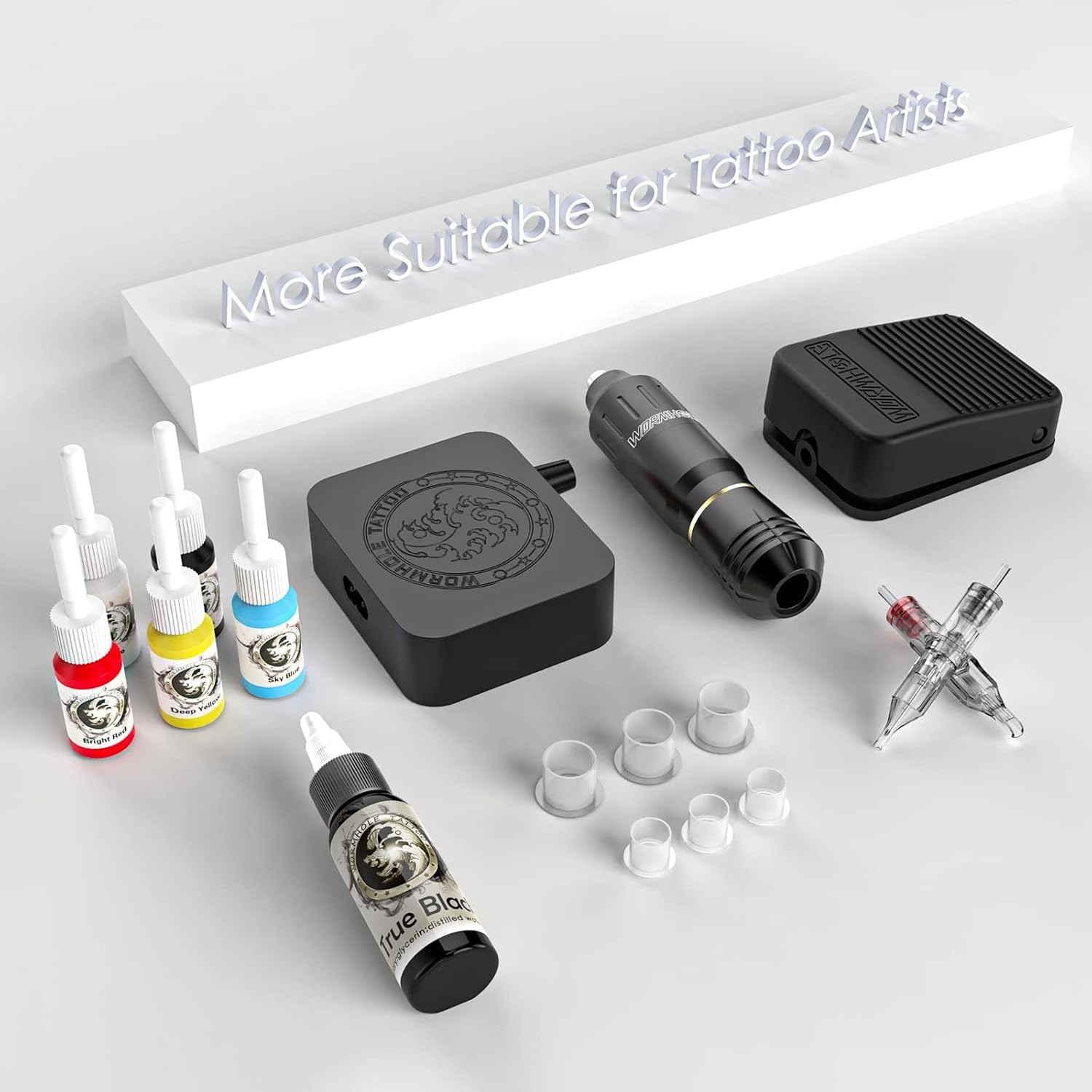 Tattoo Kit Wormhole Rotary Practice Machine for Beginners WTK162