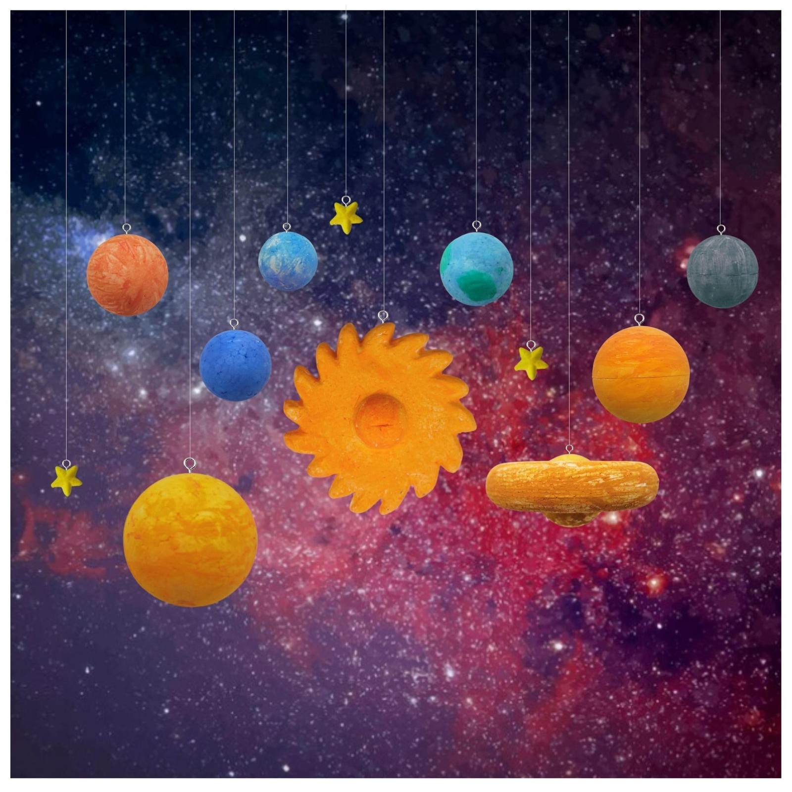 Solar System Model, DIY Solar System Project Kit, Easy to Assemble Solar Syst...