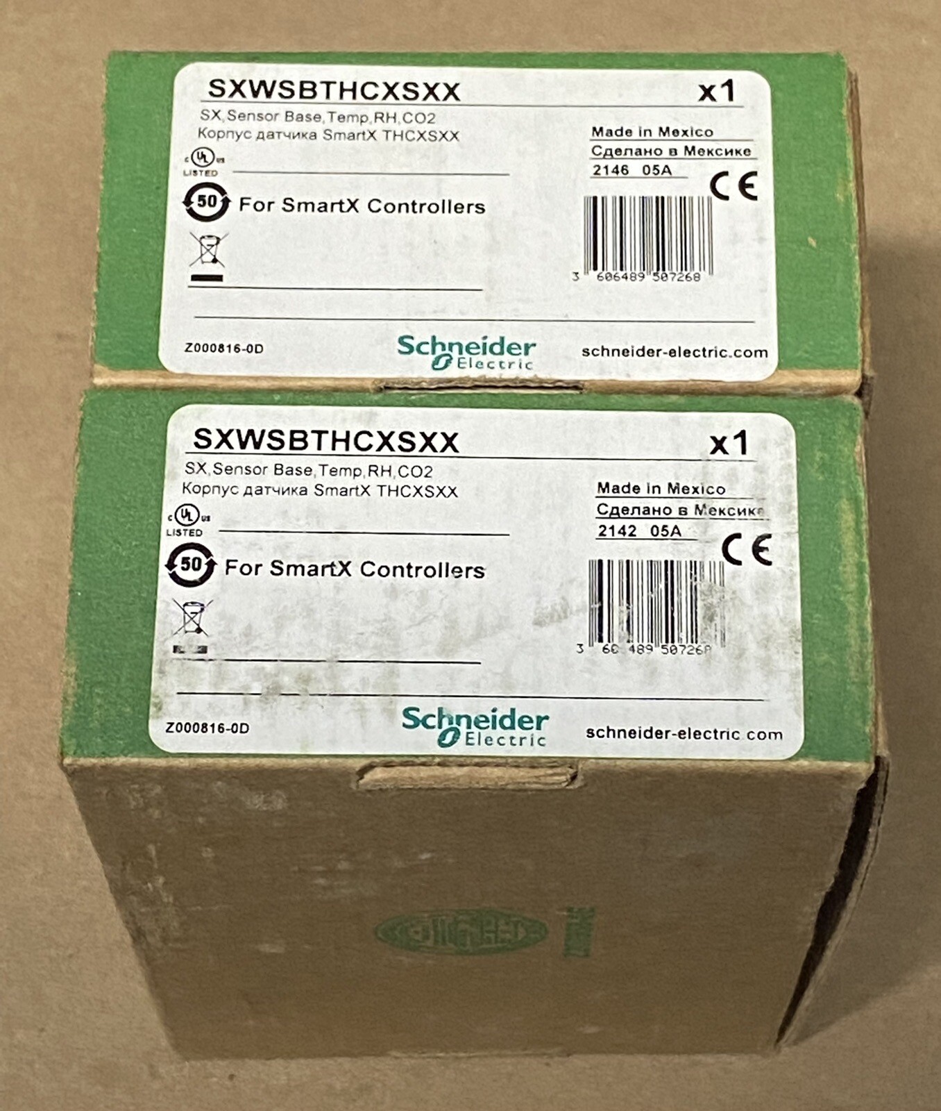 Schneider Electric SXWSBTHCXSXX | Sensor Base Temp Humidity CO2
