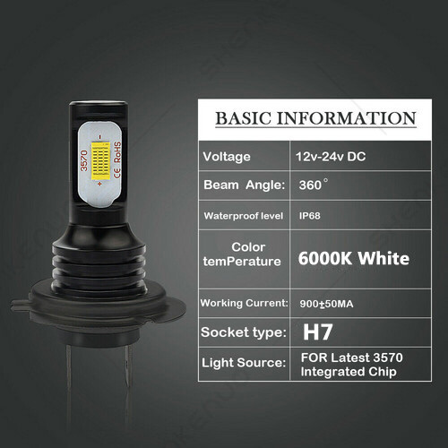 For Subaru Outback Legacy 2005-2013 2014 High/Low Beam LED Headlight Bulbs 6000K