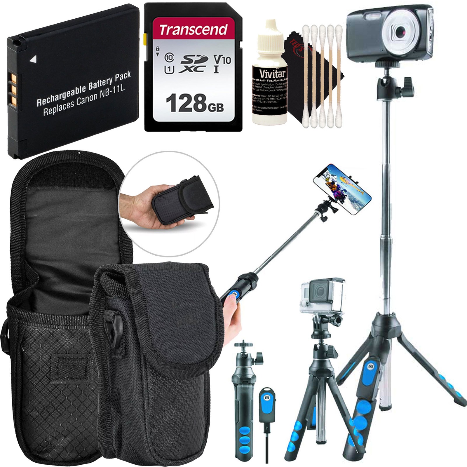 Canon Powershot Elph 360 Ixus 285 Ixy 650 Travel Essential Accessory Bundle