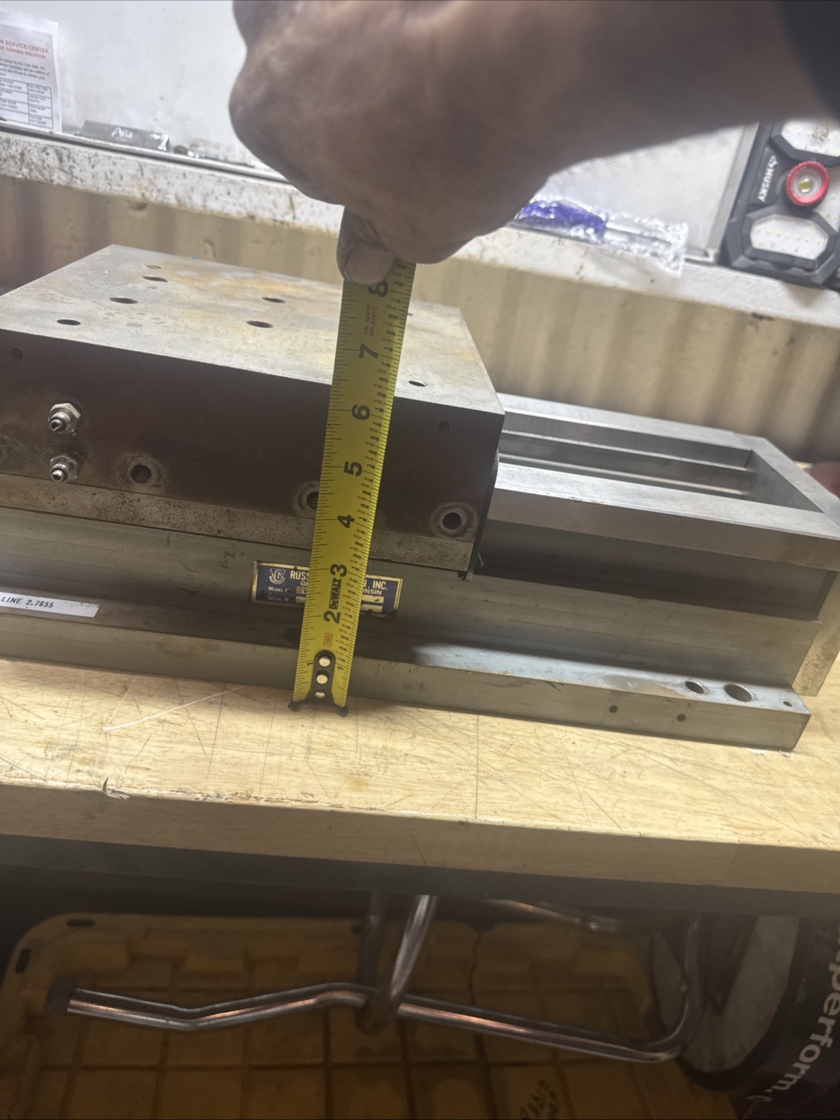 Russell T Gilman Linear Slide Table Heavy Duty CNC Machine Stage