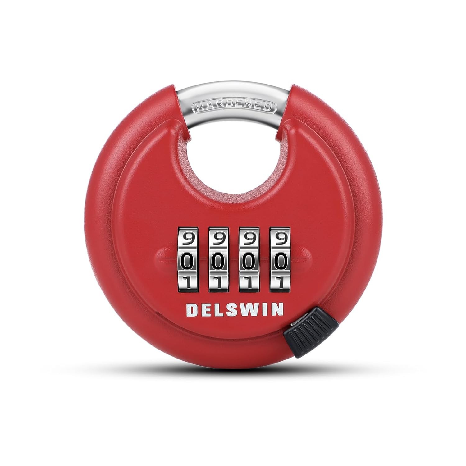 Heavy Duty Outdoor Combination Disc Lock with Hardened Shackle 4 Digit