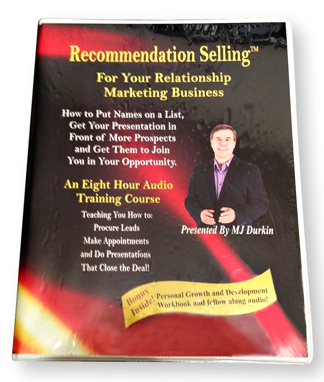 Recommendation Selling Training Course MJ Durkin 8 Audio CDs + Workbook Arbonne