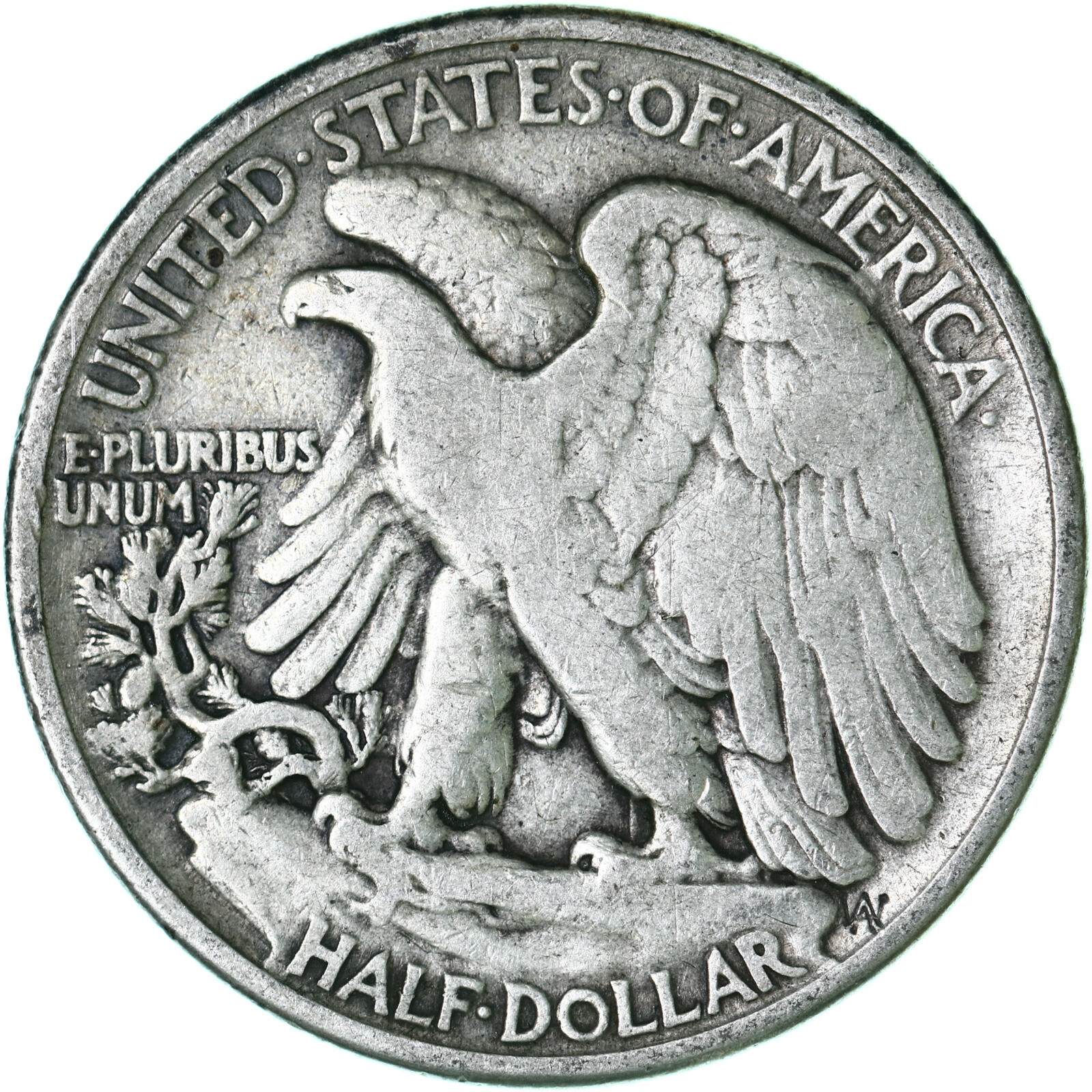 1945 (P) Walking Liberty Half Dollar 90% Silver Fine FN