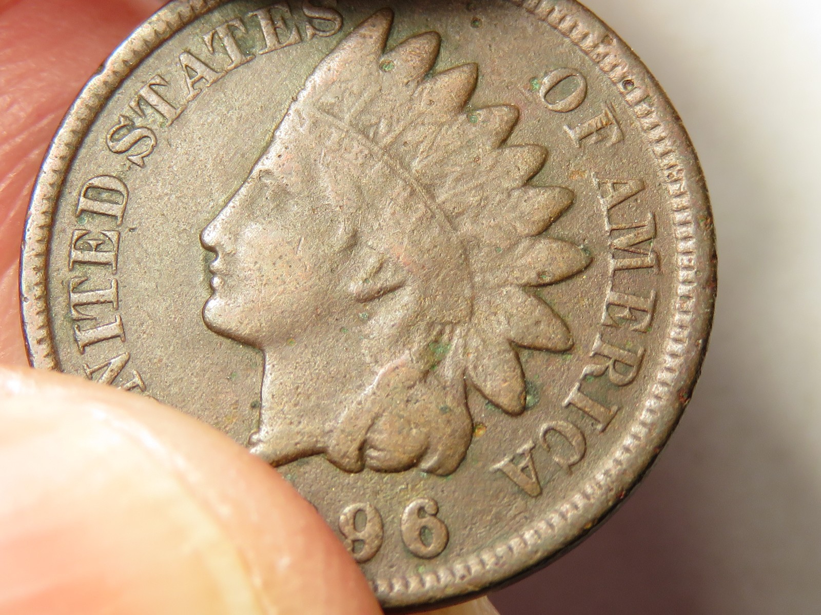 1896 Indian Cent, VF