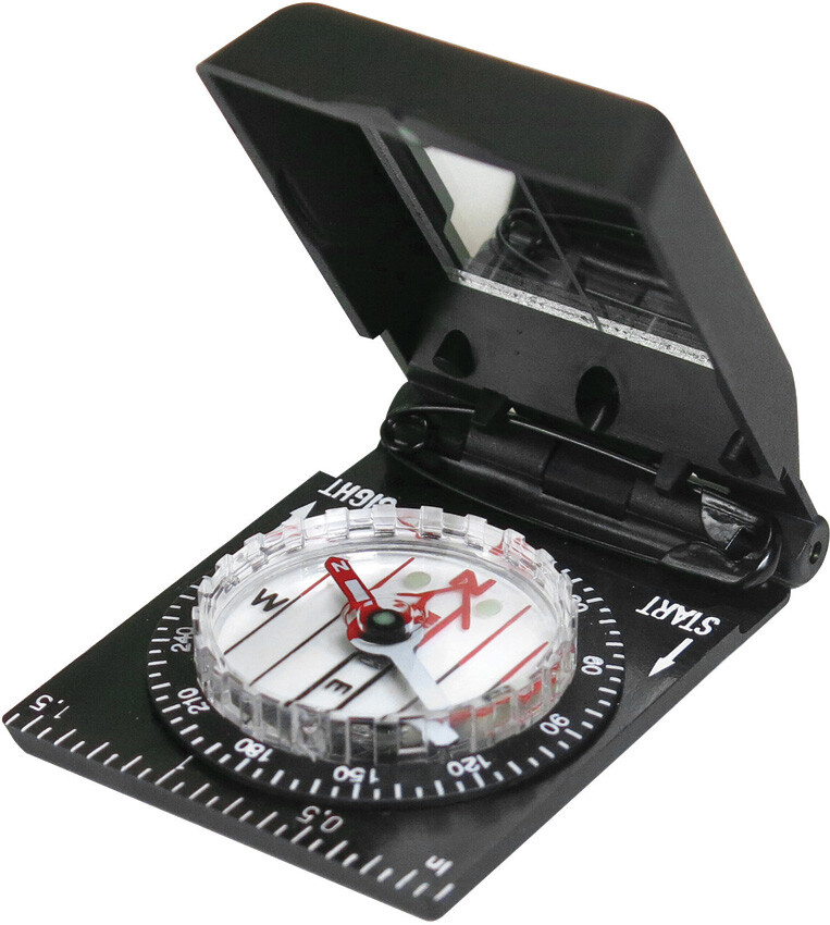 Silva 1-2-3 System Black Waterproof Luminous Mini Compass 544915