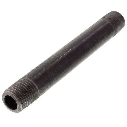 1/4" BLACK STEEL 5" LONG NIPPLE fitting pipe npt 1/4 x 5 malleable iron