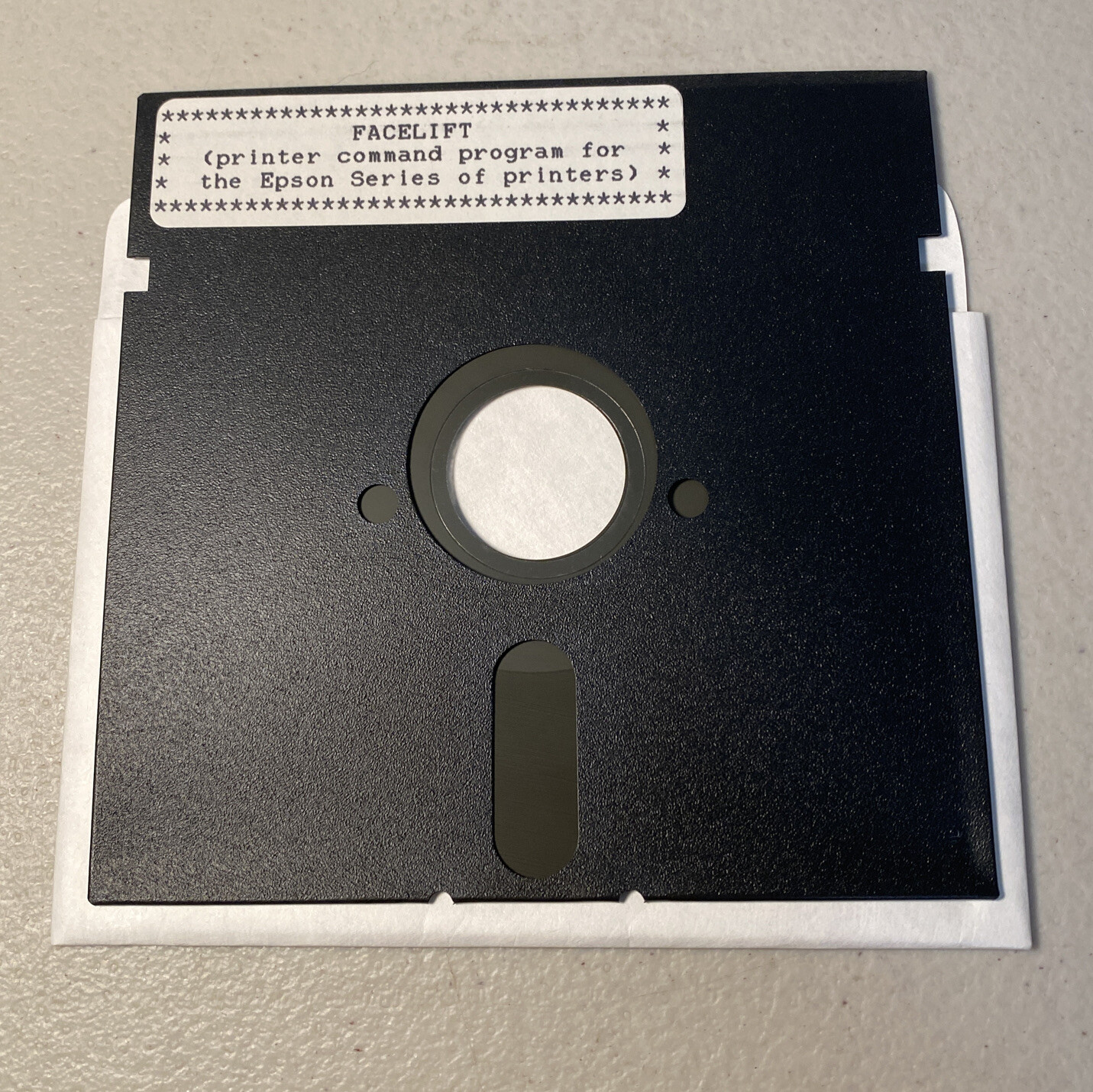 Apple II FACELIFT Printer Command For Epson 5.25” Floppy Disk Vintage