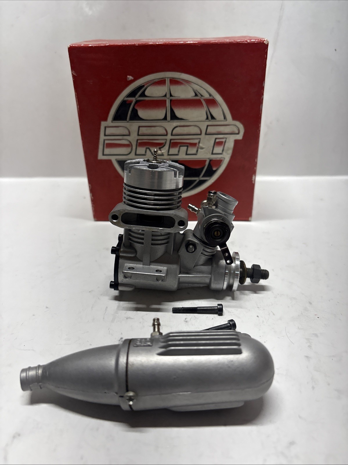 BRAT .25 Rc Engine New Vintage With Box.