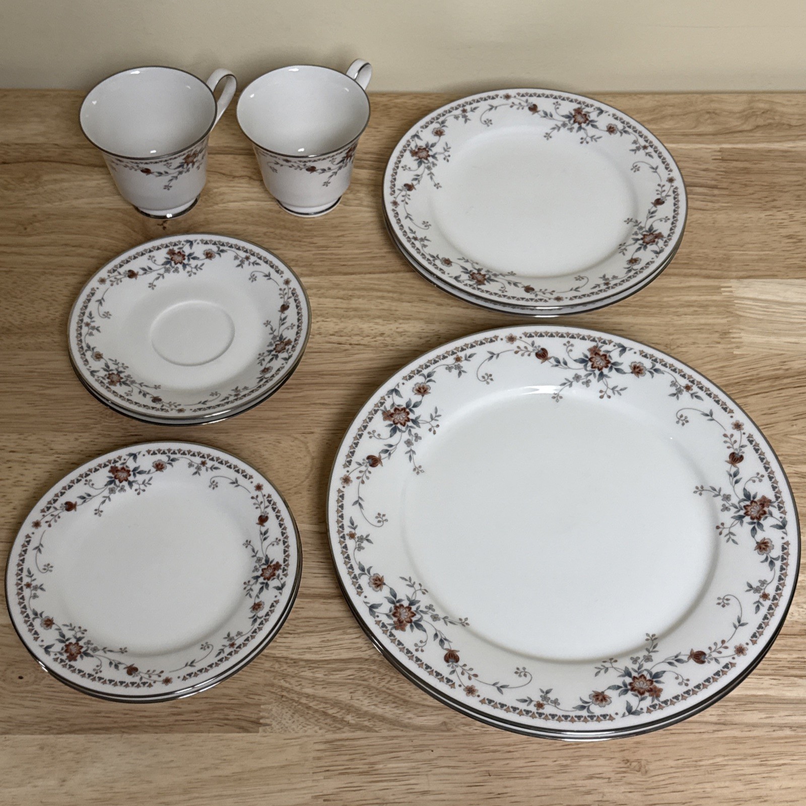 Noritake Adagio (7237) China - Set of Two (2) Five Piece Place Setting