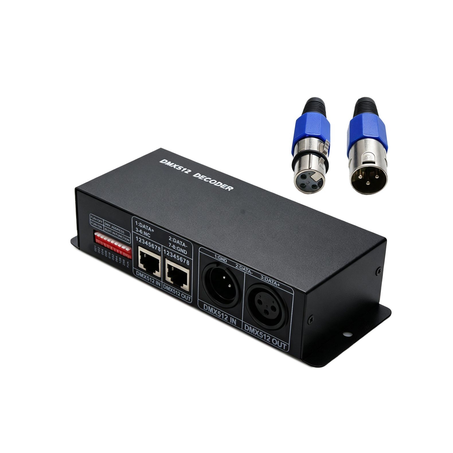 DC12V~24V LED RGBW DMX 512 Controller Decoder Dimmer 4 Channel 8A Stripe Light B