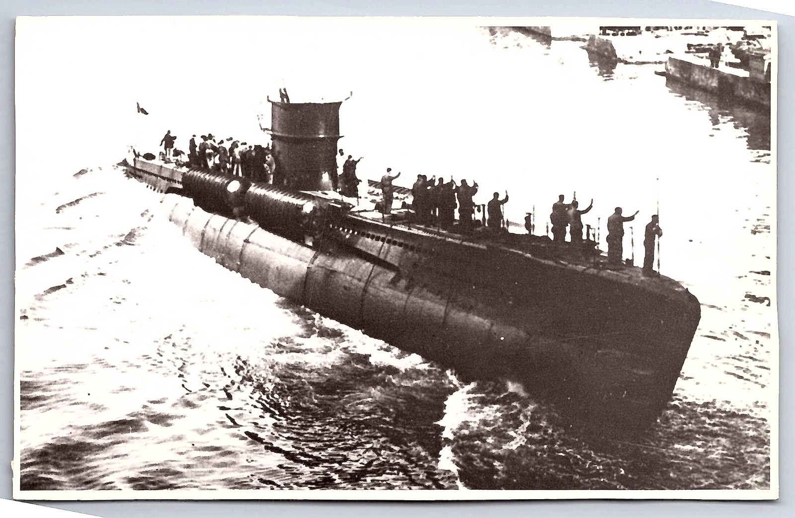 WWII Italian Submarine RPPC — Murena Flutto-Class — Ing. L. Accorsi