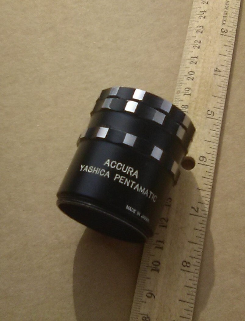 ACCURA YASHICA PENTAMATIC, THREADED EXTENSIONS, THREE PIECES (K14)