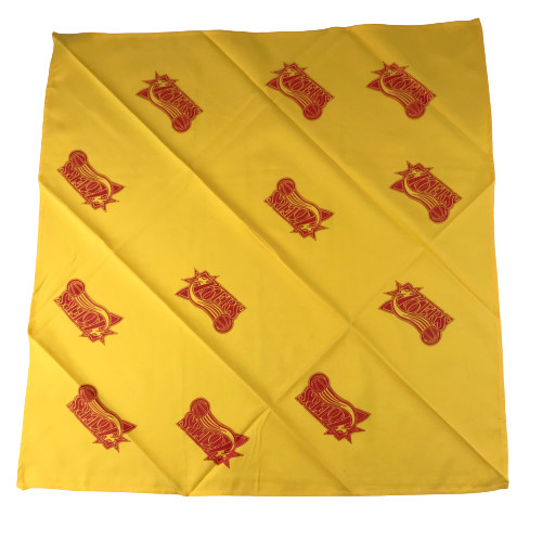Vintage Yellow Basketball 76ers Bandana Scarf New Old 90s Stock