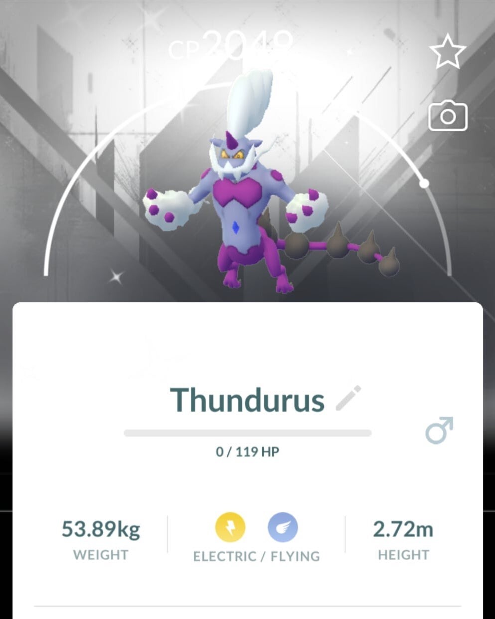 Shiny Thundurus Therian white version background - MlNl P T C - Read Description