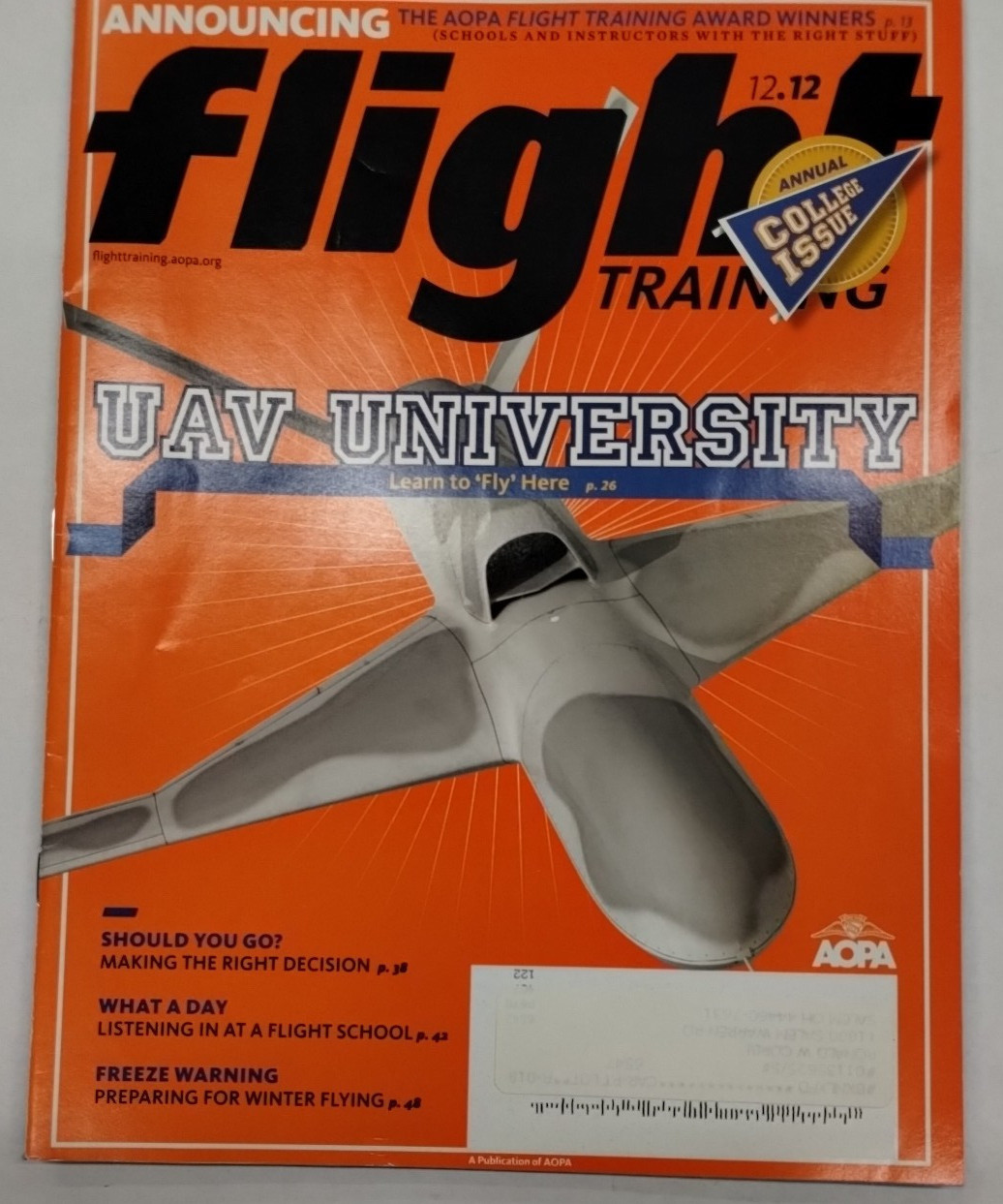 Flight Training Magazine December 2012/Volume 24/Number 12-Original