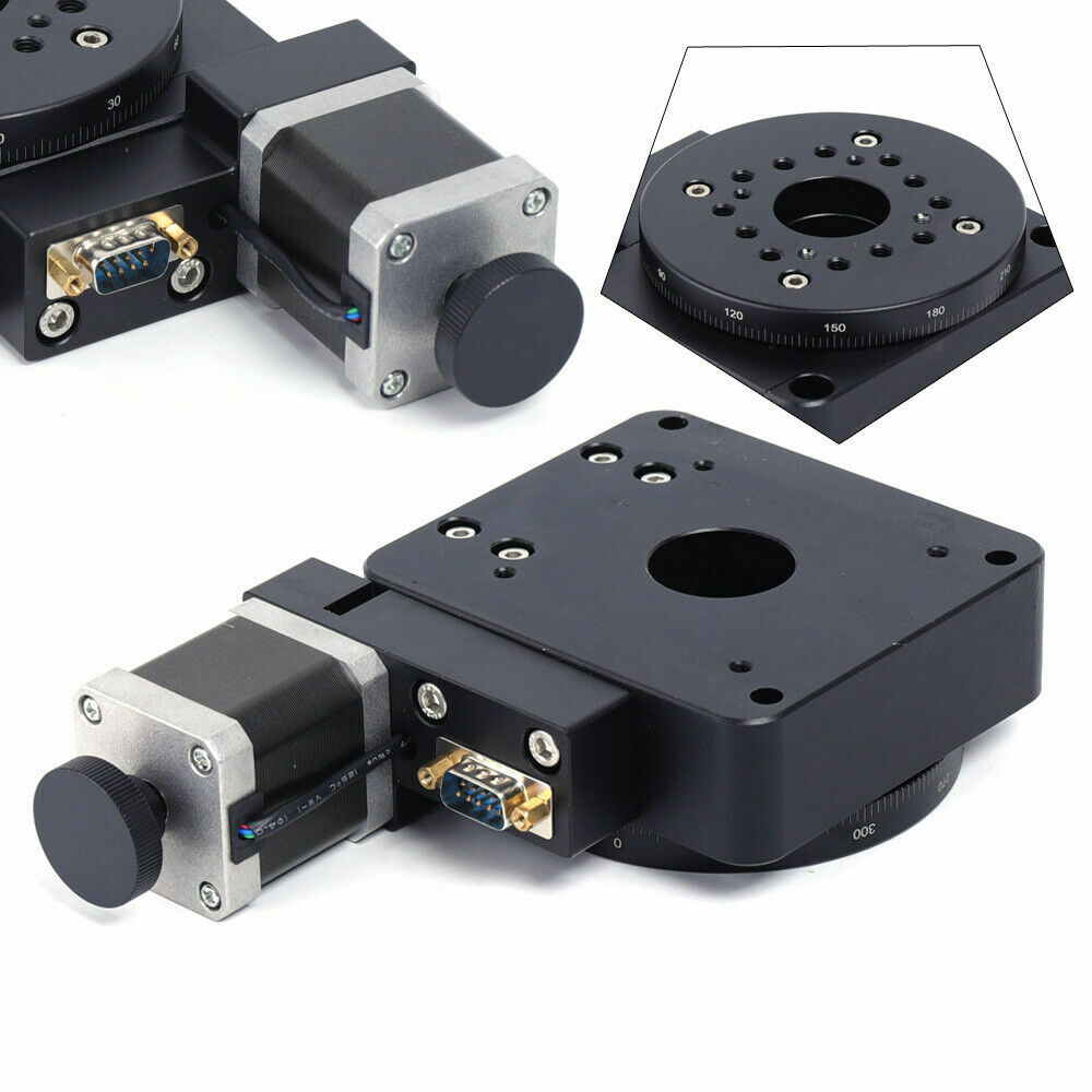 HT03RA100 Motorized Rotary Stage 360° Electric Rotating Platform 100mm