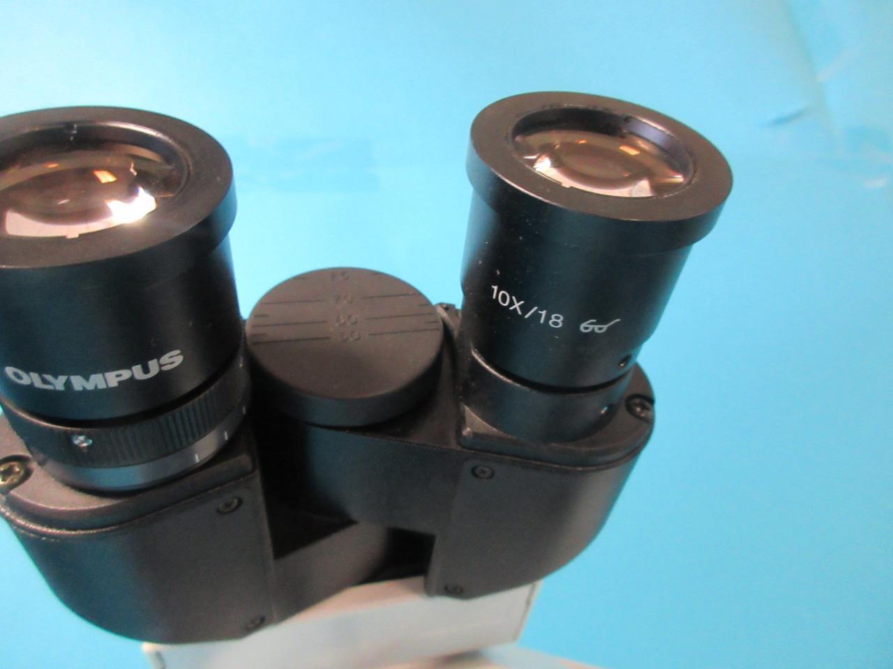 OLYMPUS CX21 BINOCULAR MICROSCOPE PLAN 4X/10X/40X/100X OBJECTIVES 10X EYEPIECES