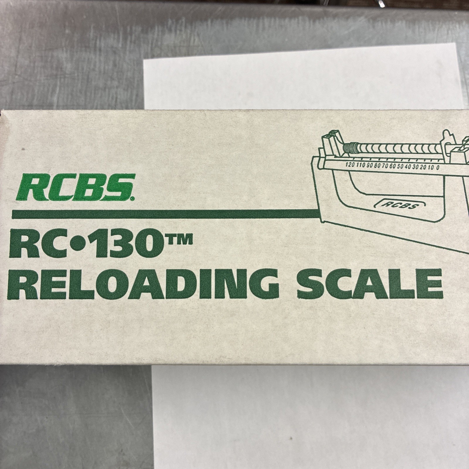 RCBS RC 130 Reloading Scale Mechanical Scale In Original Box W/ Instructions